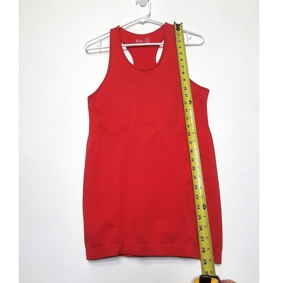 Zyia Active Red Copper Charged Athletic Tank Top Women's Size M Fitness Workout - Picture 9 of 10